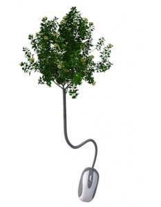 mouse cable that becomes a tree
